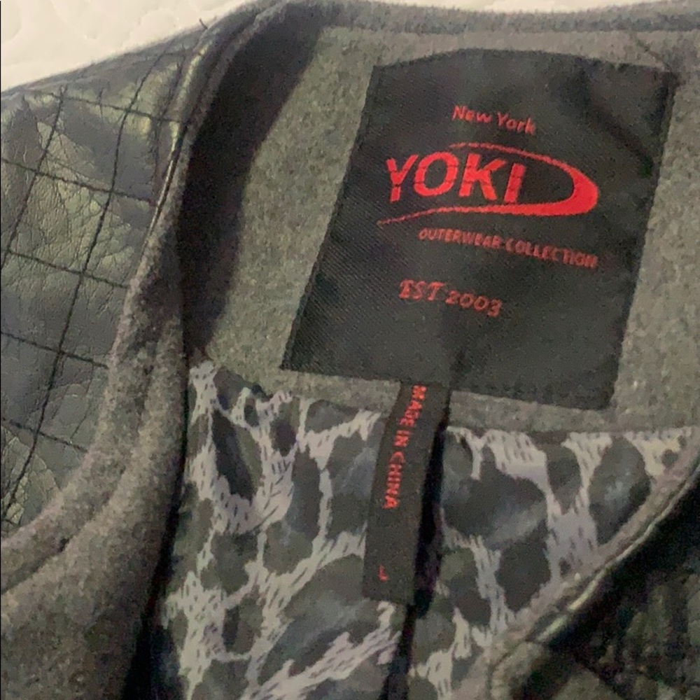Wool & Leather coat - Picture 8 of 8